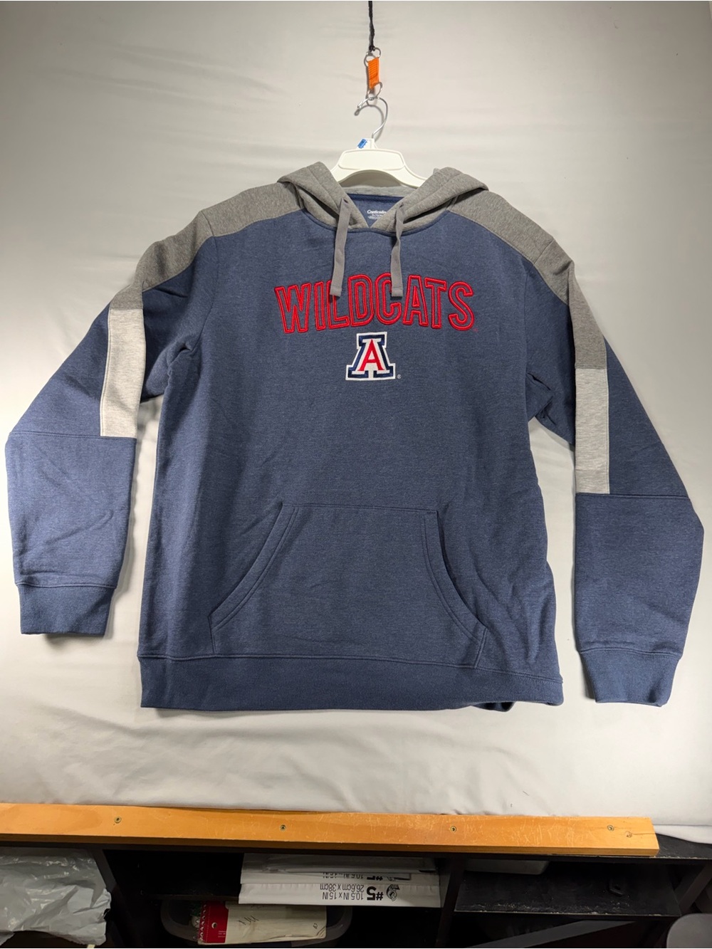 Captivating Arizona Wildcats Hoodie Mens XL Blue Gray Sewn Letters Stitched NCAA